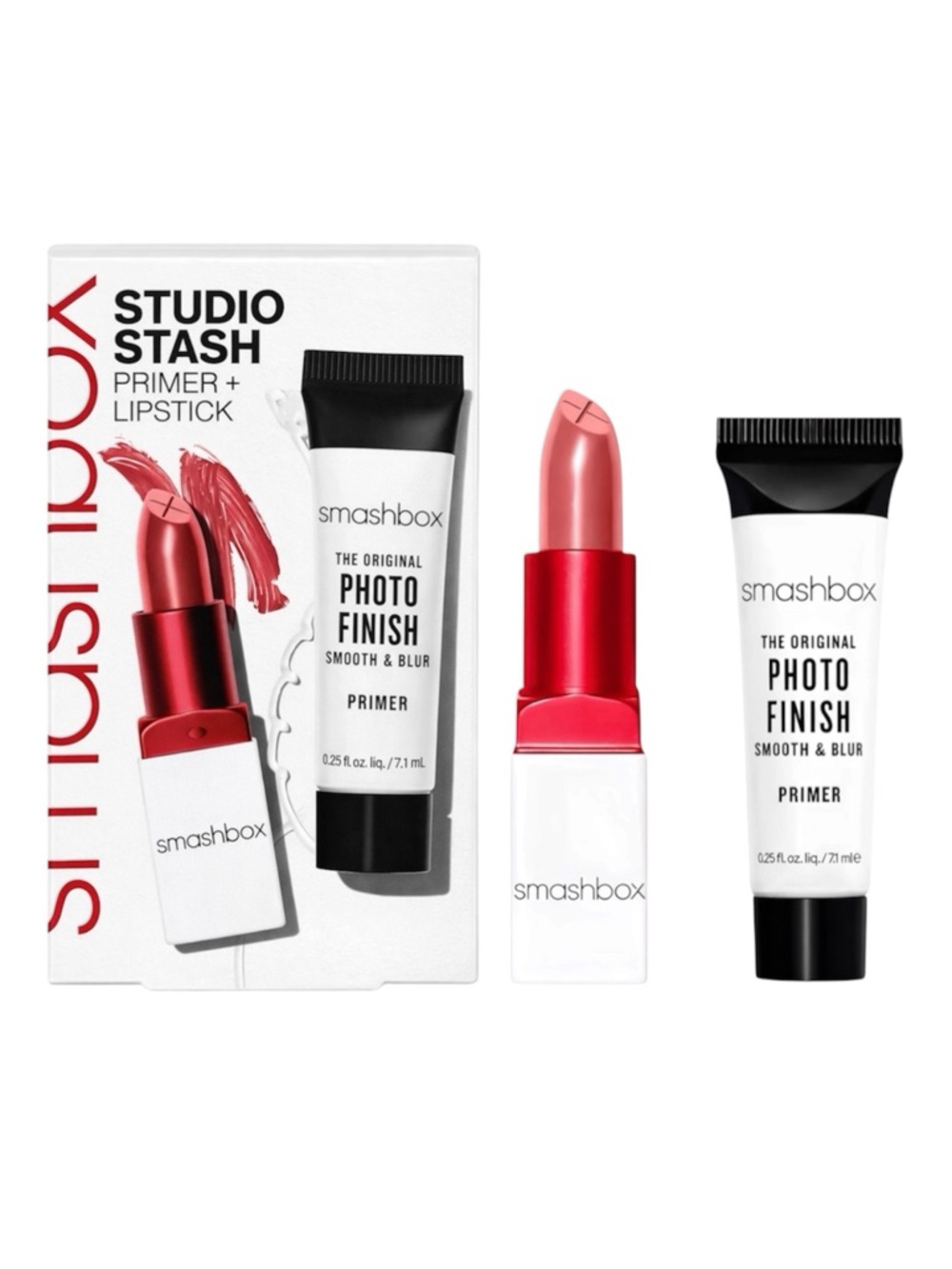 SMASHBOX STUDIO STASH PRIMER + LIPSTICK SET - BNIB